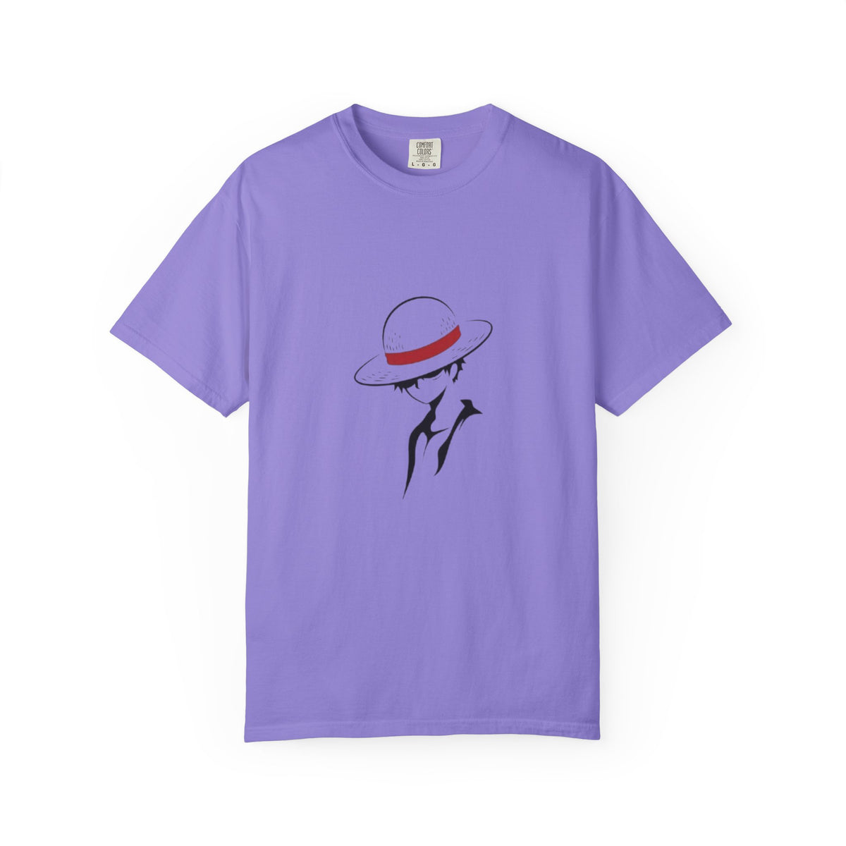 Minimal Straw Hat Silhouette T-Shirt
