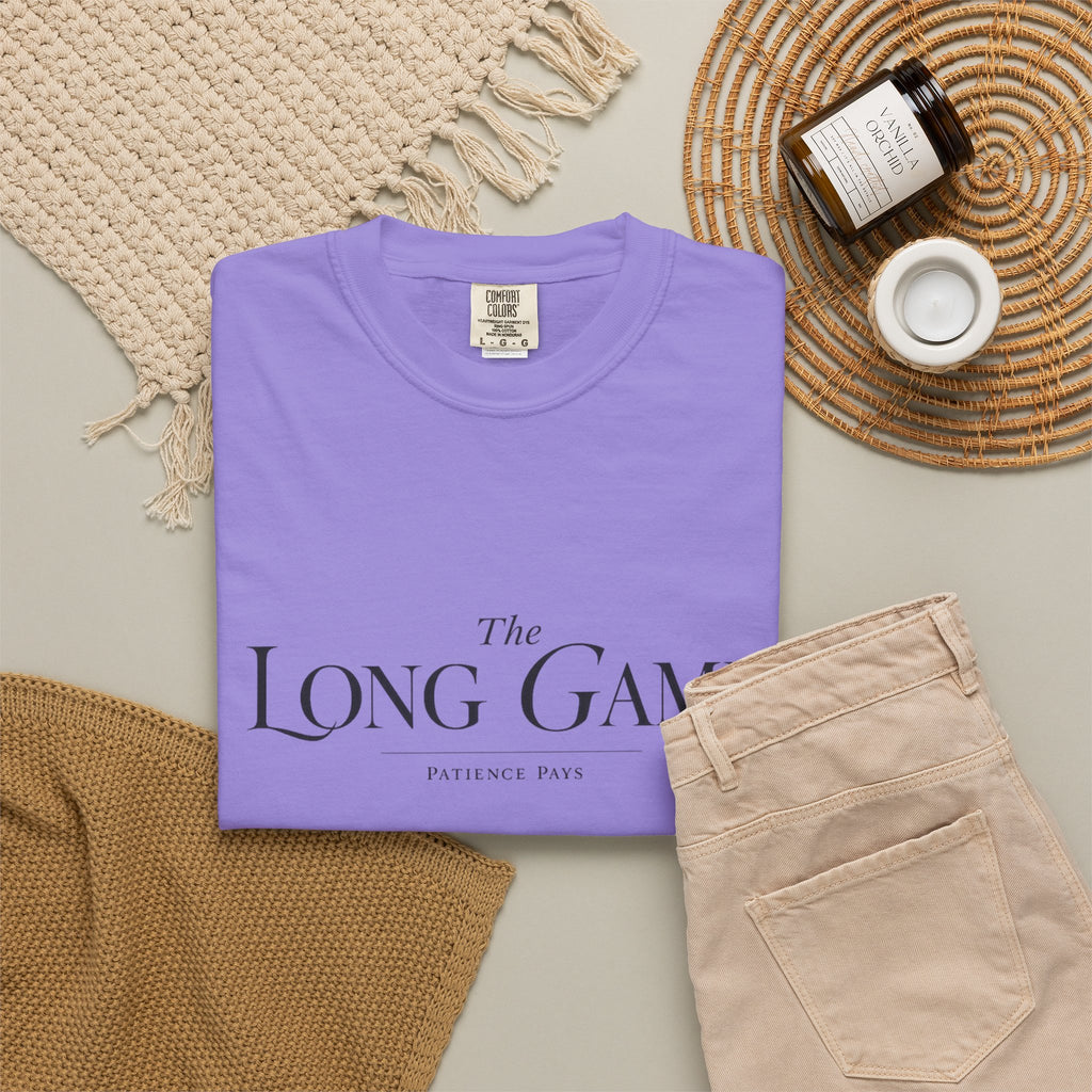 The Long Game T-Shirt — Minimalist Script Tee