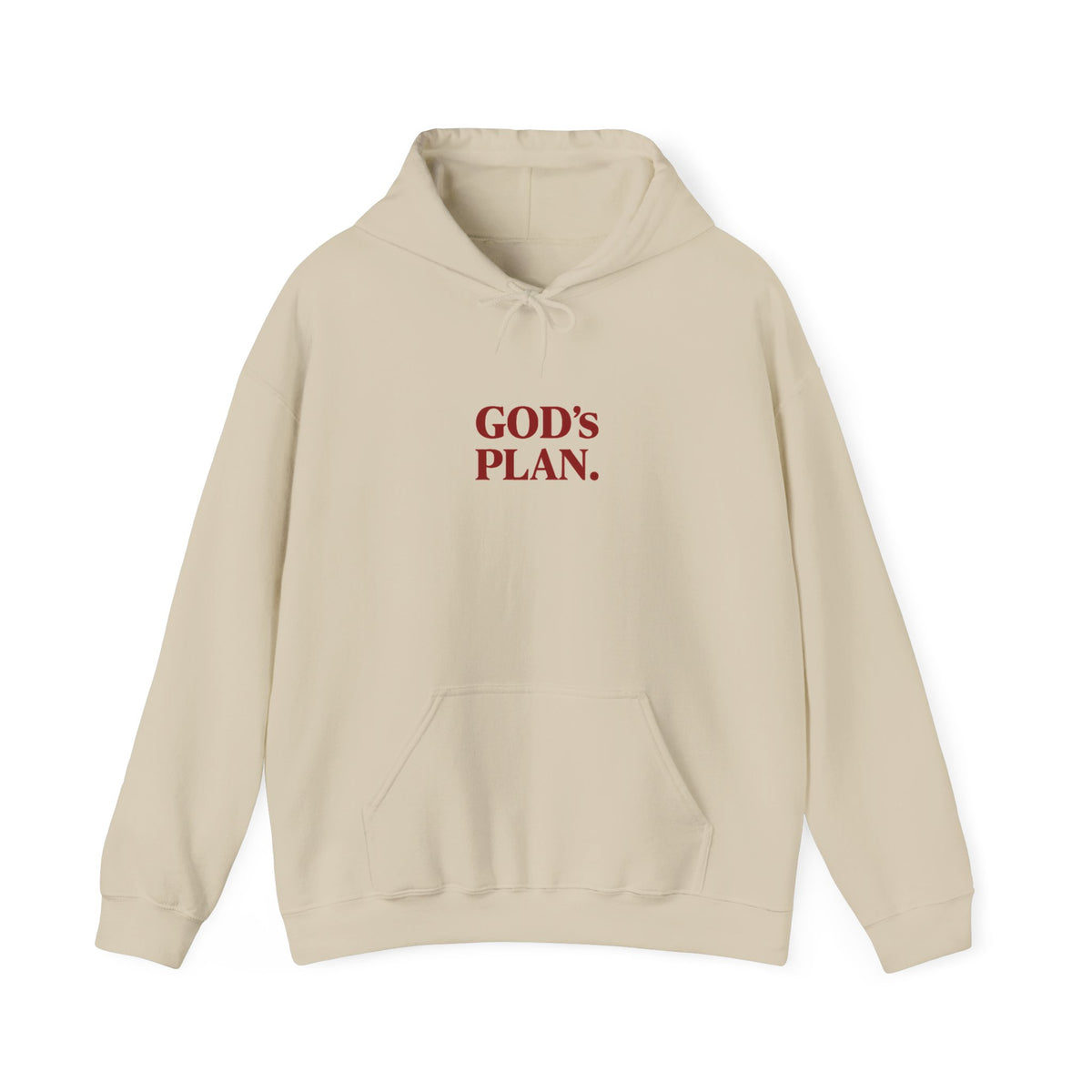 God's Plan Hoodie — Faith-Inspired White Pullover