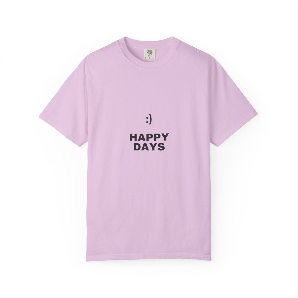 Happy Days T-Shirt — Minimal Smiley Graphic Tee
