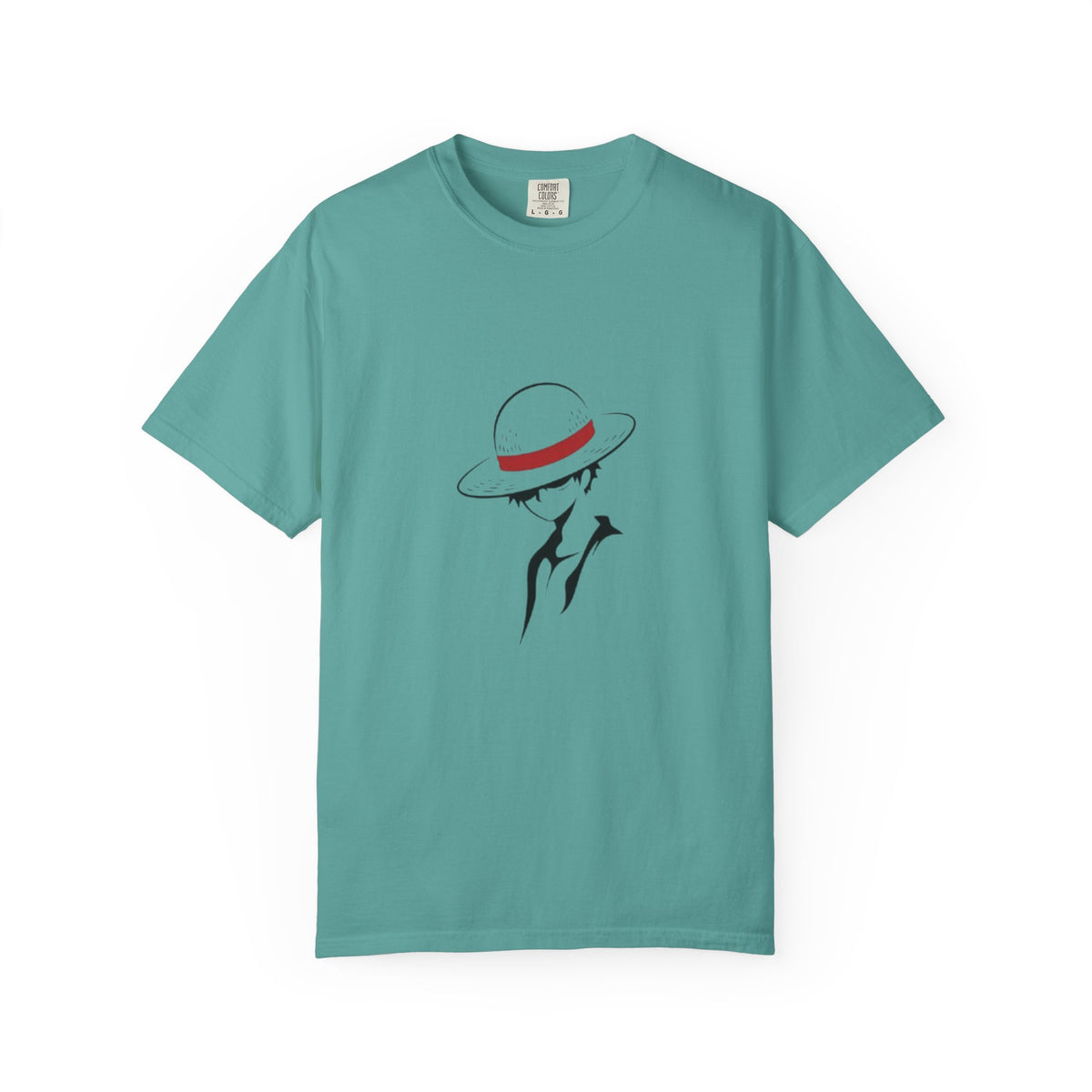Minimal Straw Hat Silhouette T-Shirt