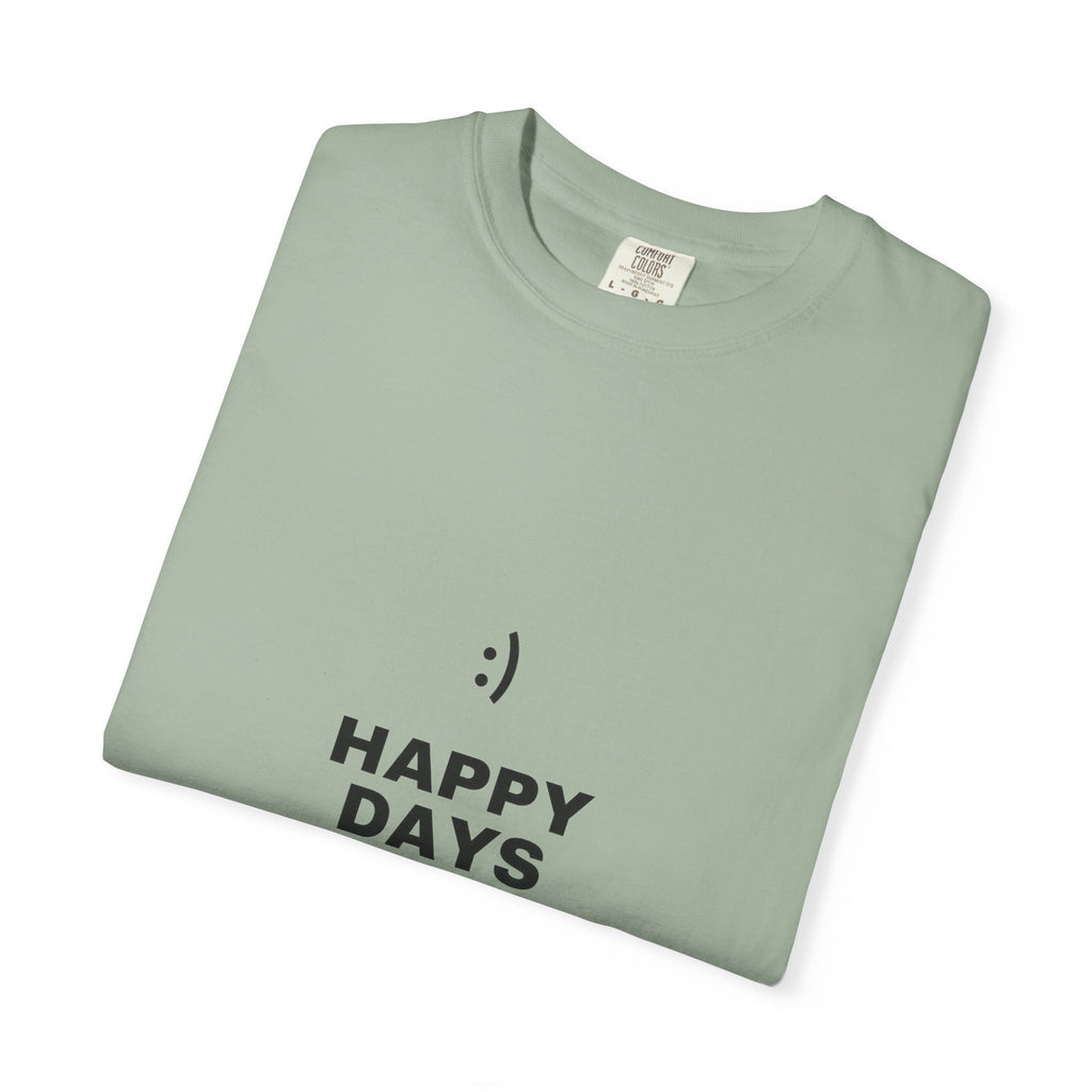 Happy Days T-Shirt — Minimal Smiley Graphic Tee