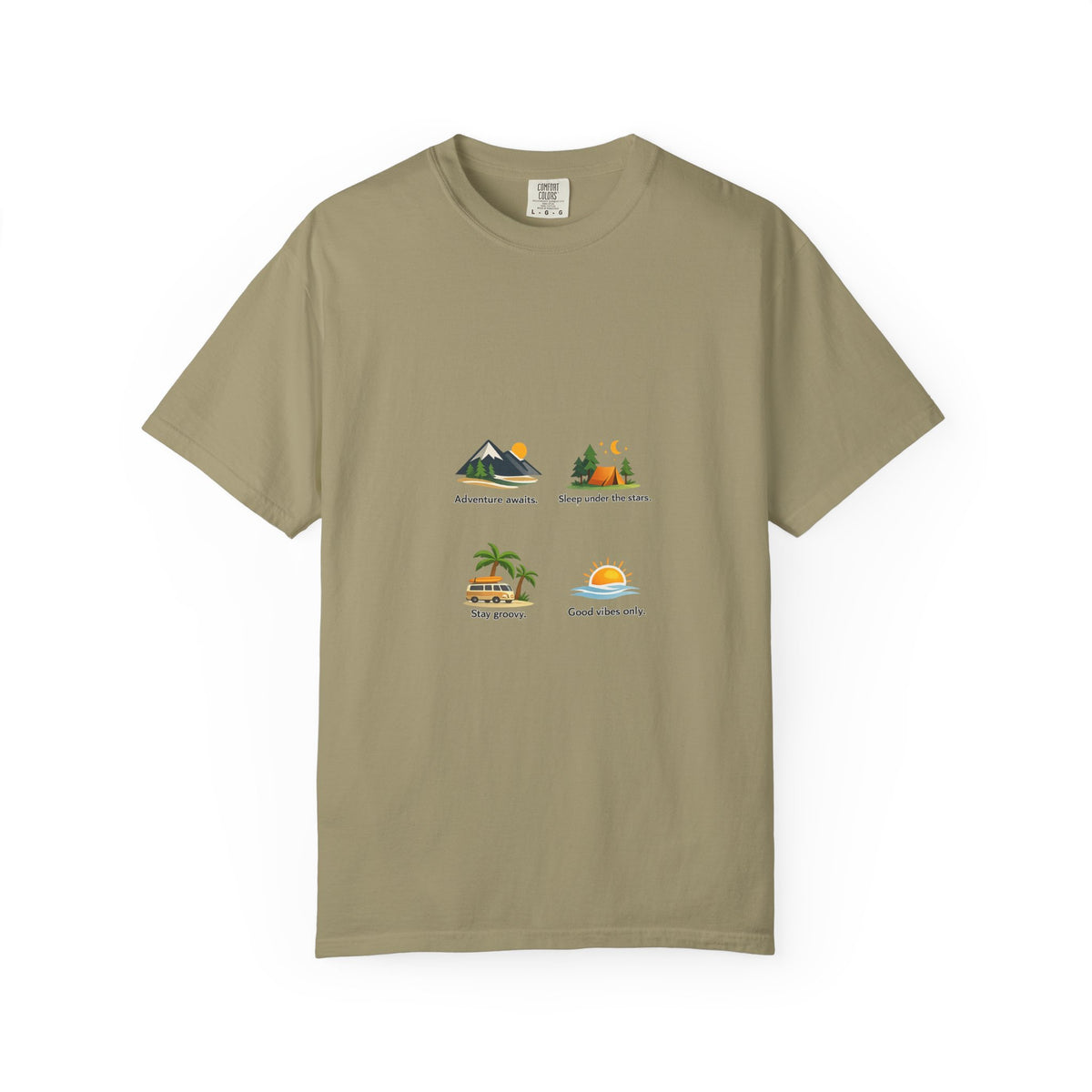 Vintage Surf Van T-Shirt – "Stay Groovy" Retro Beach Tee