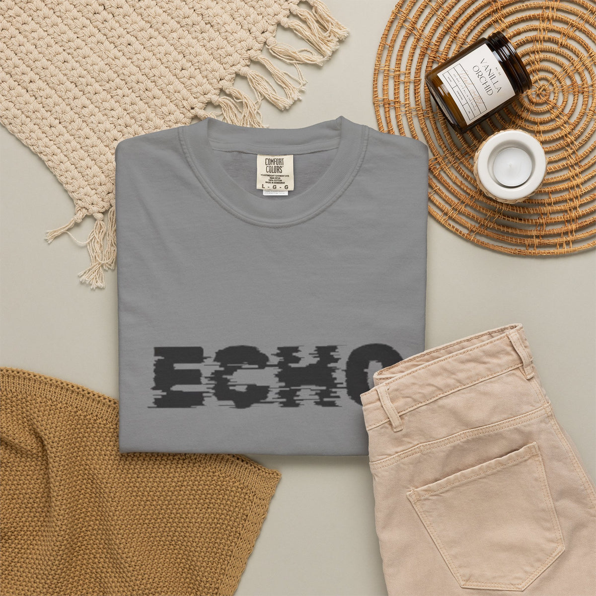 Echo Distorted Logo T-Shirt