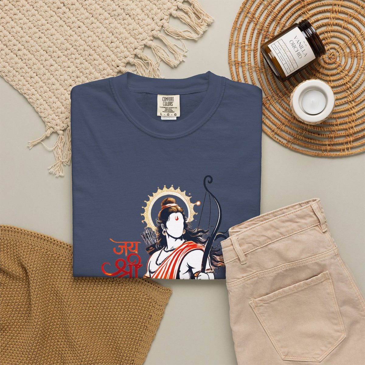 Shri Ram Bow T-Shirt — Jai Shri Ram Devotional Graphic Tee