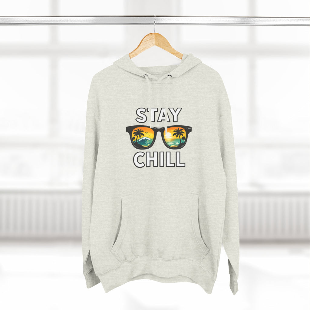 Stay Chill Sunglasses Hoodie — Casual Beach Vibe Pullover