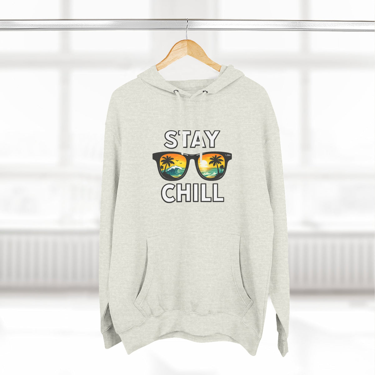 Stay Chill Sunglasses Hoodie — Casual Beach Vibe Pullover