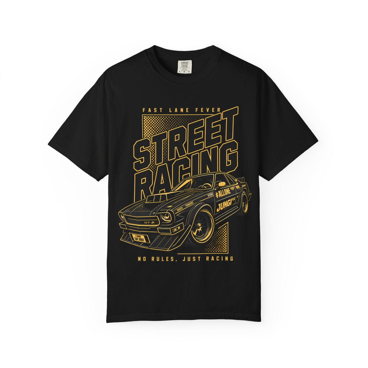 Street Racing Car T-Shirt — Retro Drift Racing Graphic Tee