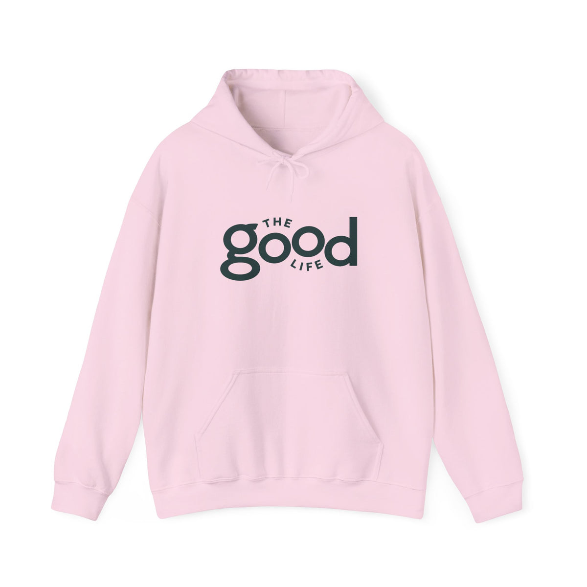 The Good Life Hoodie – Minimal Retro Logo Pullover