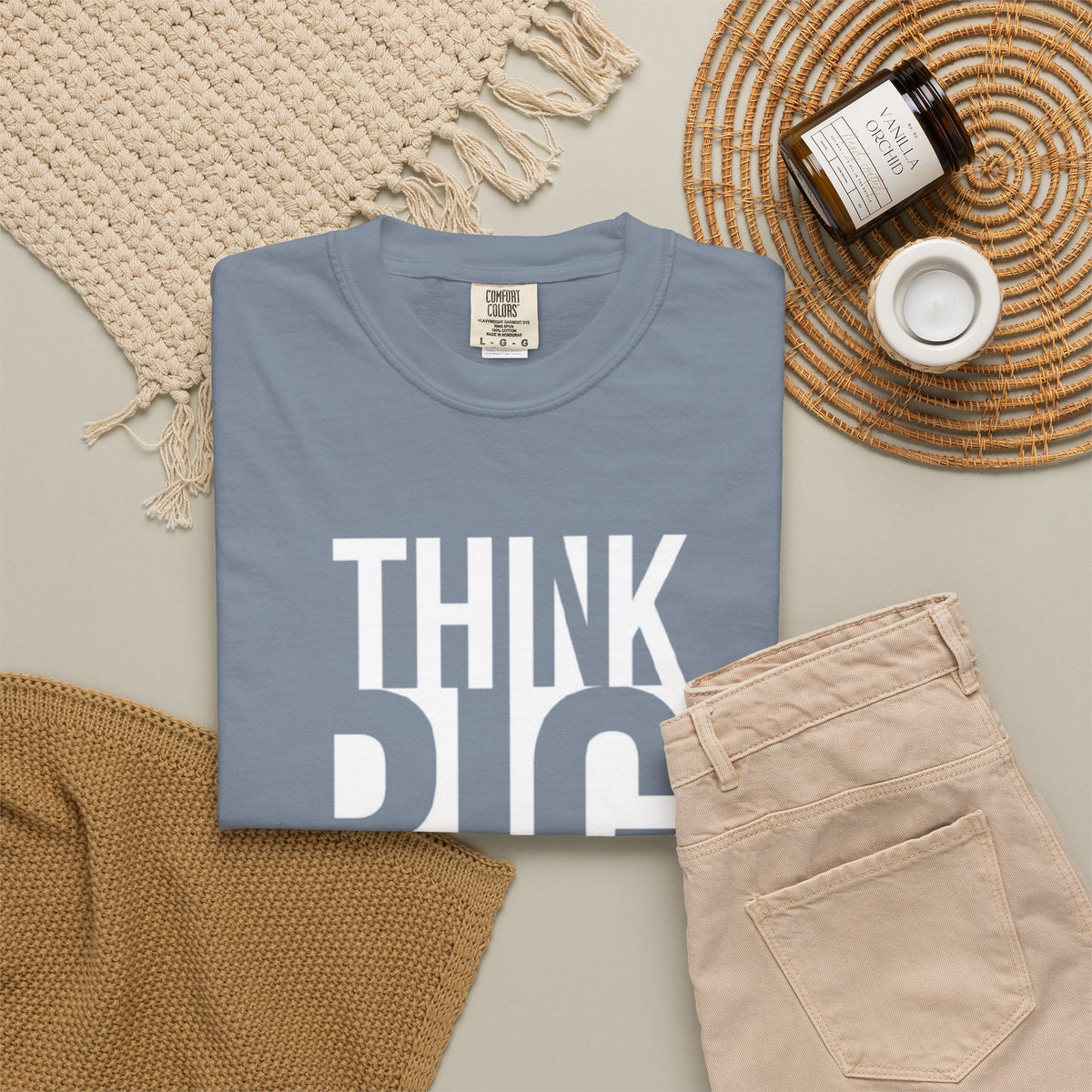 Think Big Graphic T-Shirt — Motivational Typography Tee