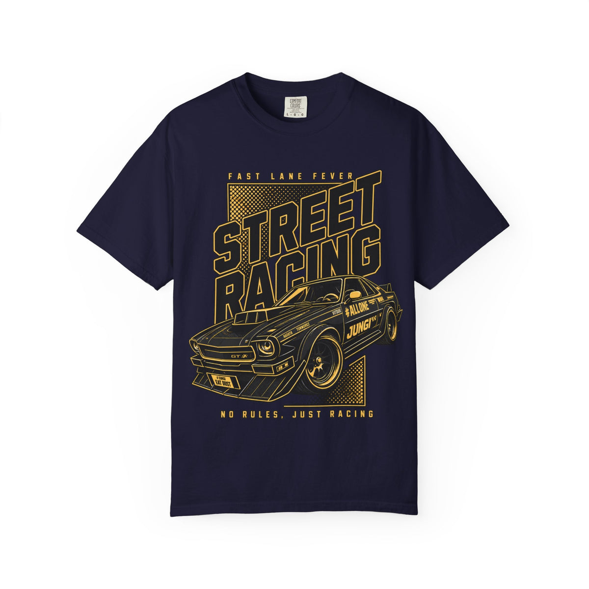 Street Racing Car T-Shirt — Retro Drift Racing Graphic Tee
