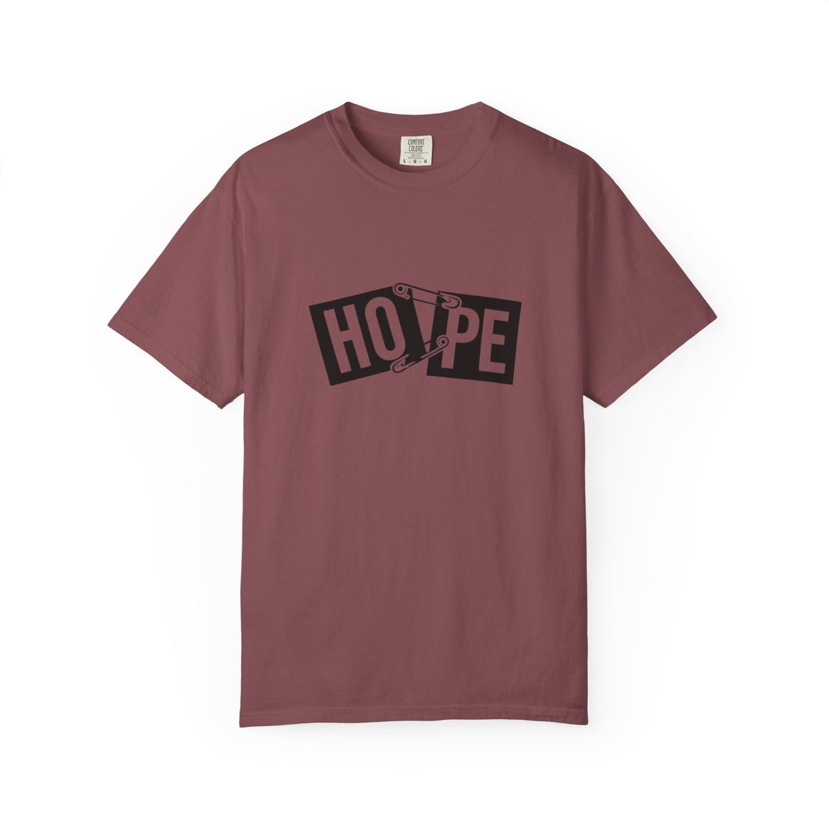 Hope Safety Pin T-Shirt — Graphic 'HOPE' Design