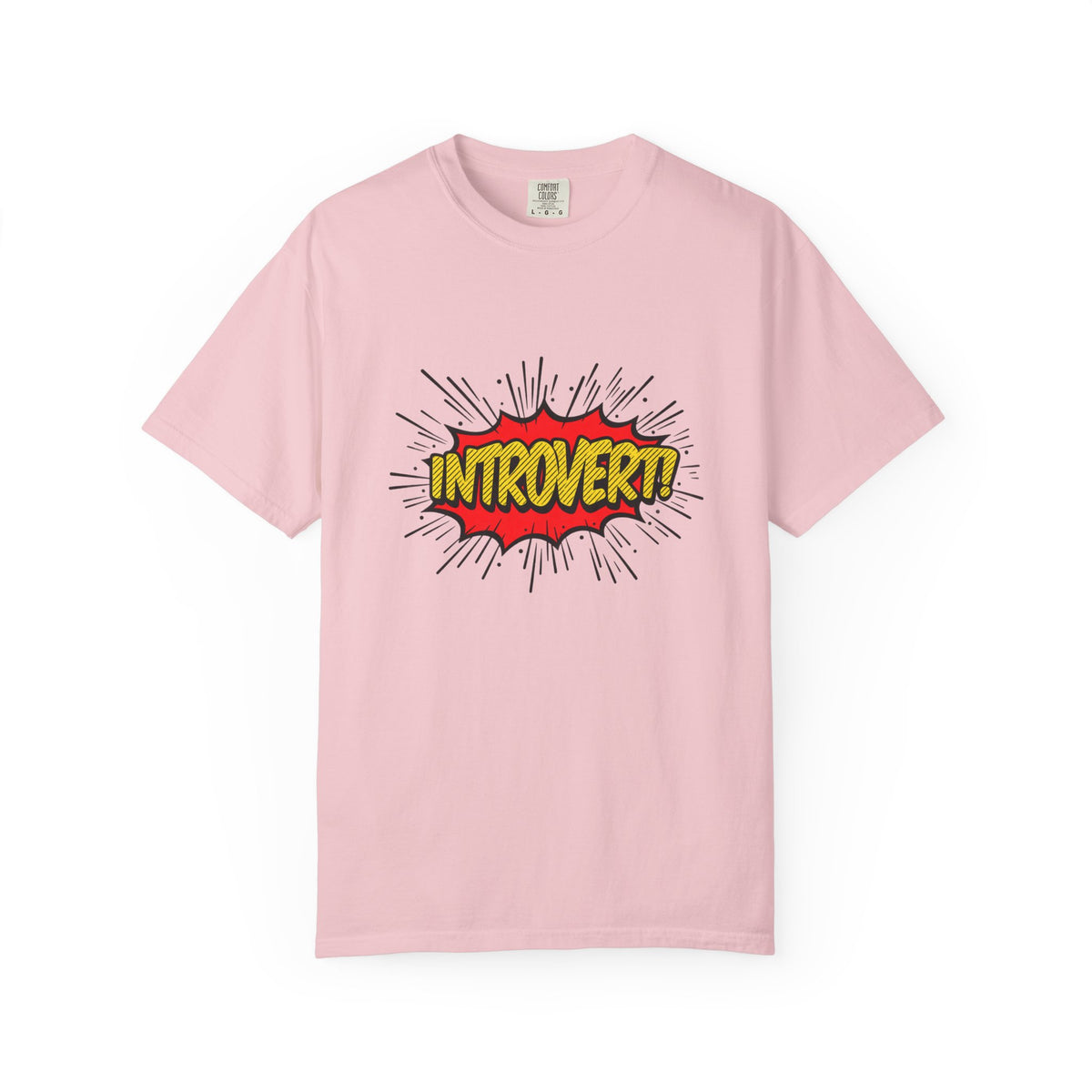Introvert Comic Pop T-Shirt — Graphic "INTROVERT!" Tee