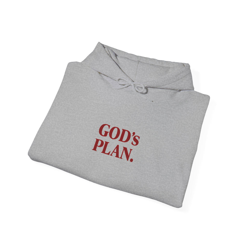God's Plan Hoodie — Faith-Inspired White Pullover