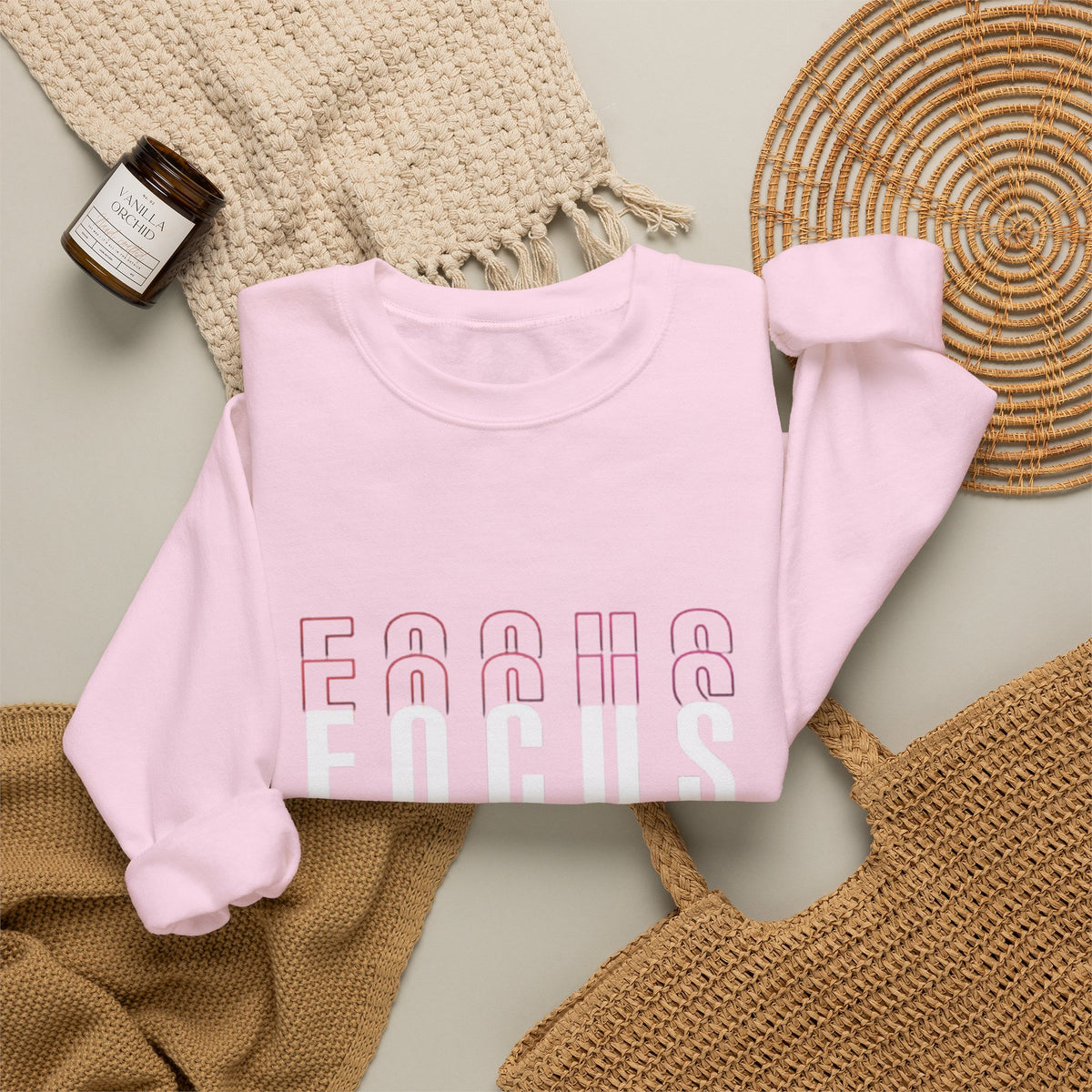 Focus Crewneck Sweatshirt — Motivational Casual Pullover