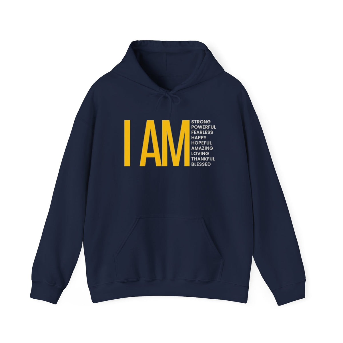 I AM Affirmation Hoodie — Inspirational Self-Love Sweatshirt