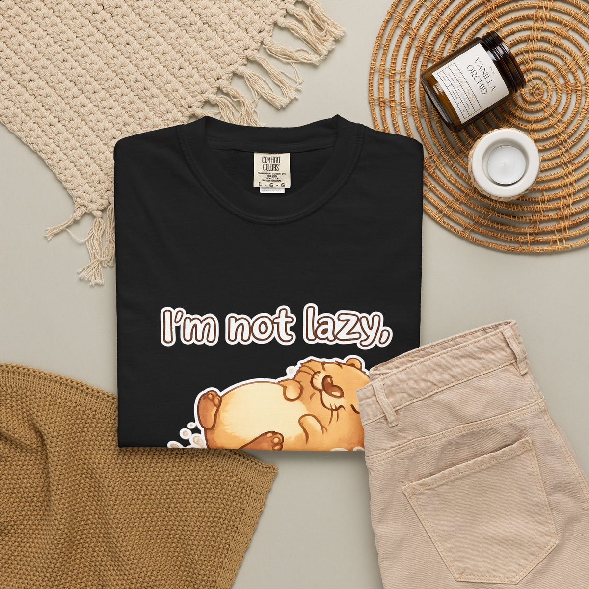 Funny 'I'm Not Lazy, I'm in Energy Saving Mode' T-Shirt