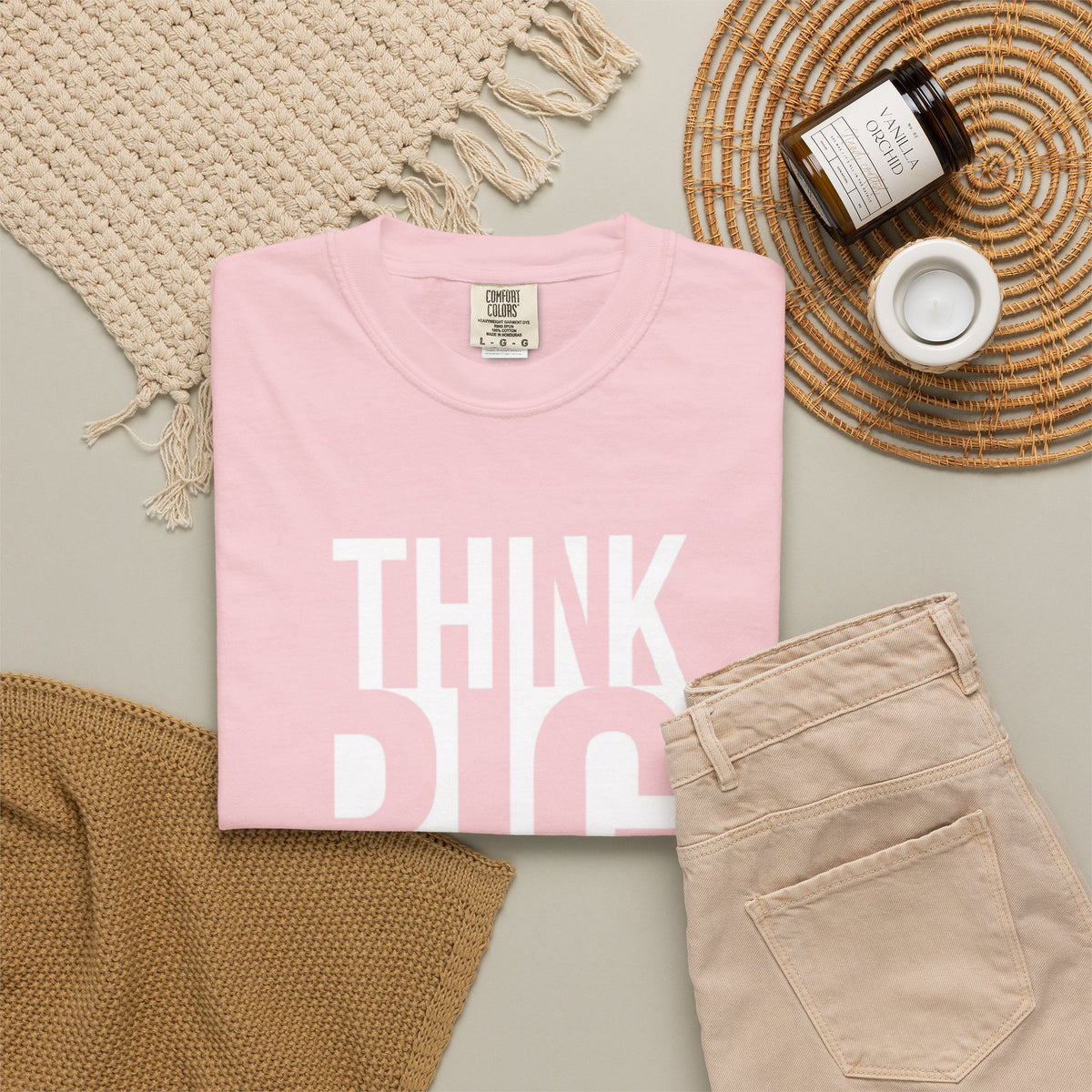 Think Big Graphic T-Shirt — Motivational Typography Tee