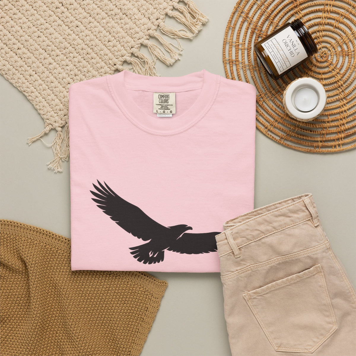 Rise Above Eagle T-Shirt — Inspirational Eagle Graphic Tee