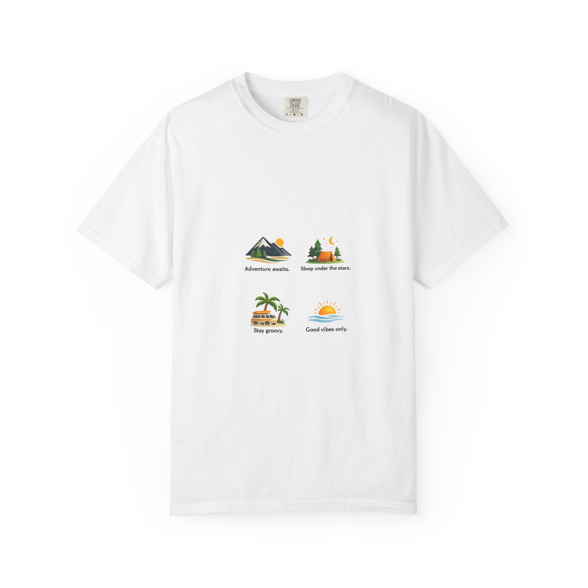 Vintage Surf Van T-Shirt – "Stay Groovy" Retro Beach Tee