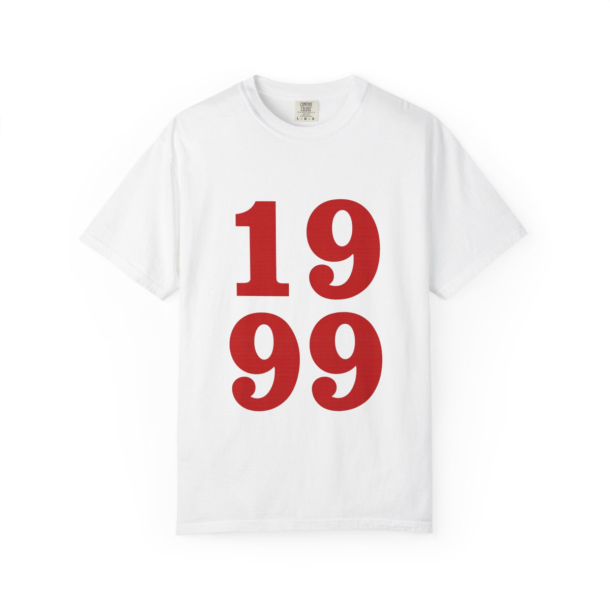 1999 Retro Number T-Shirt — Vintage Birth Year Tee