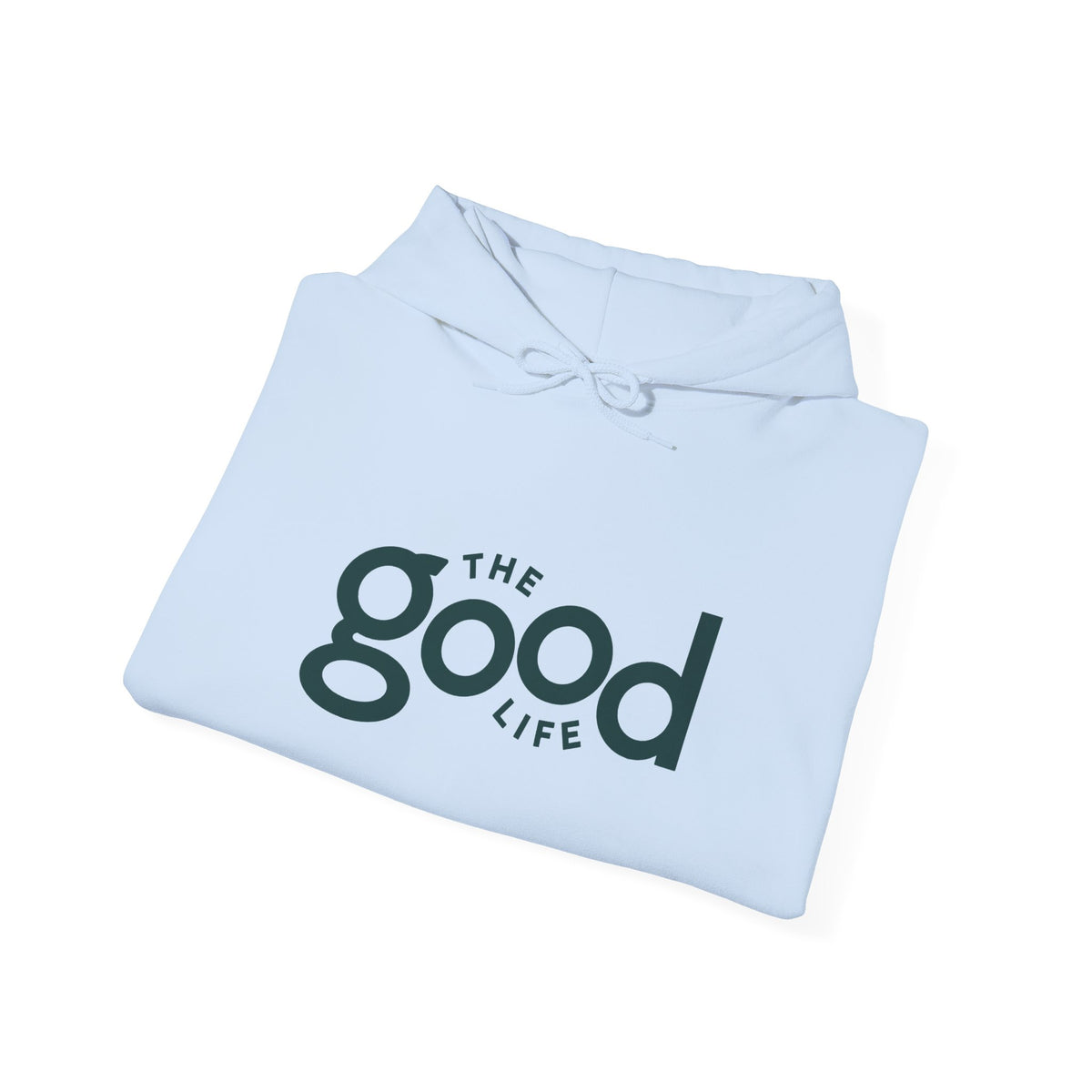 The Good Life Hoodie – Minimal Retro Logo Pullover