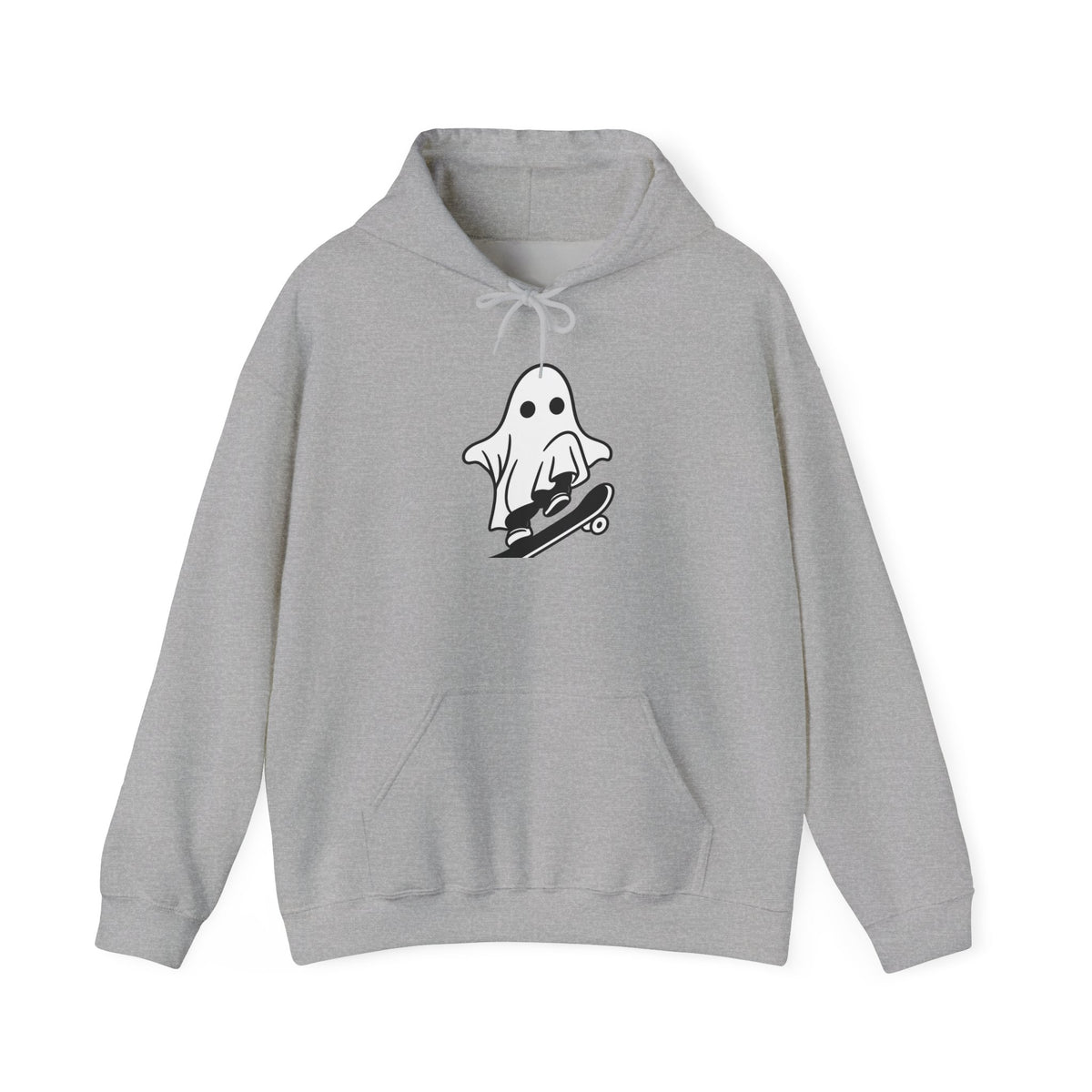 Ghost Skateboard Hoodie — Cute Skateboarding Ghost Graphic Sweatshirt