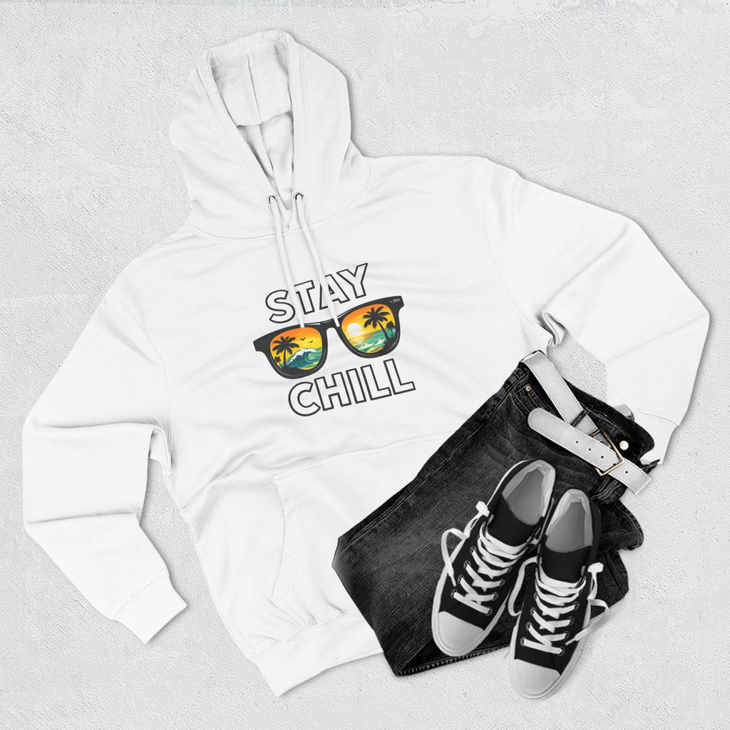 Stay Chill Sunglasses Hoodie — Casual Beach Vibe Pullover