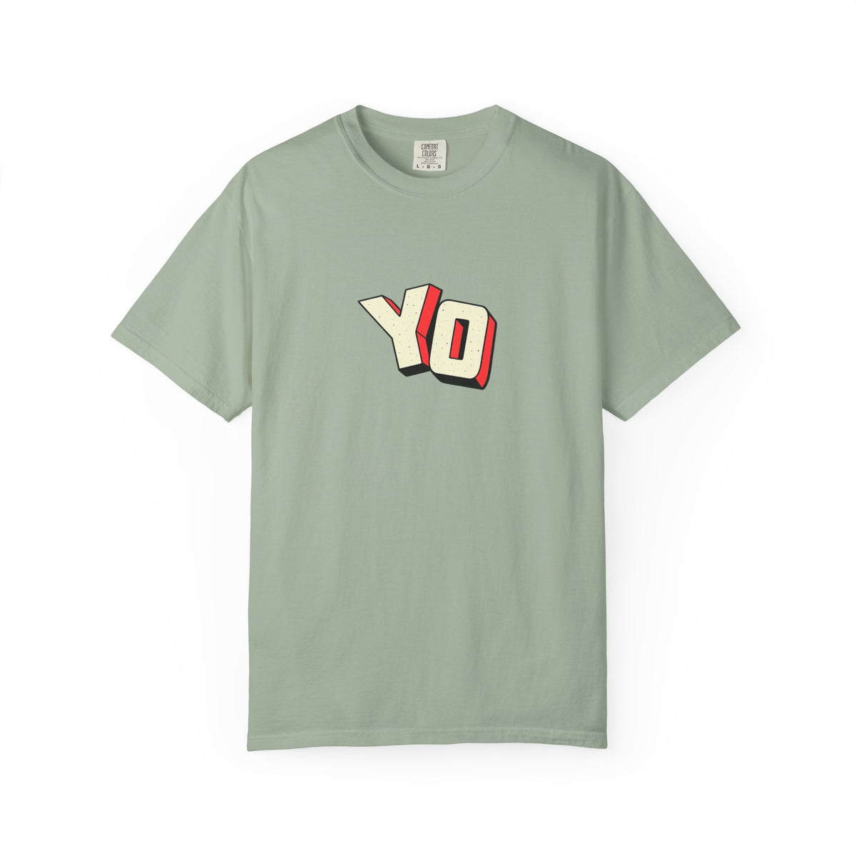 Yo Graphic T-Shirt — Retro 3D Lettering Tee