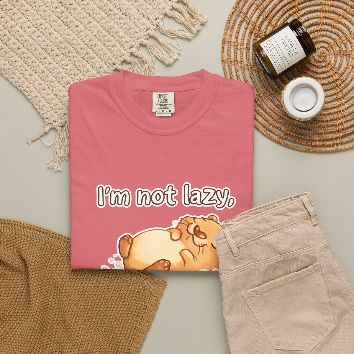 Funny 'I'm Not Lazy, I'm in Energy Saving Mode' T-Shirt