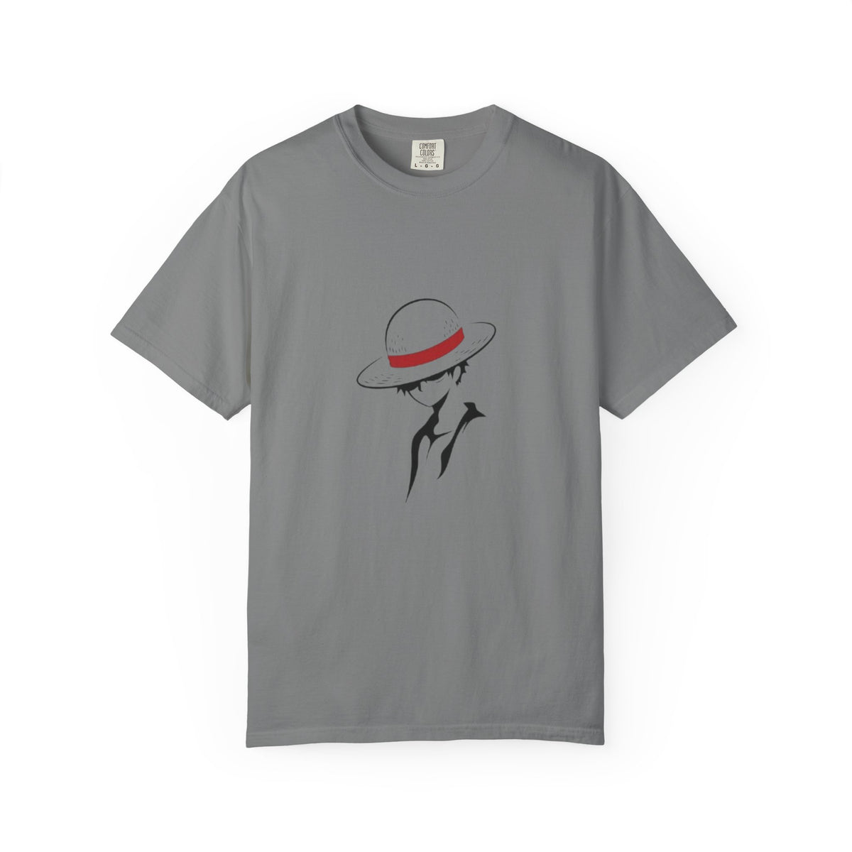 Minimal Straw Hat Silhouette T-Shirt