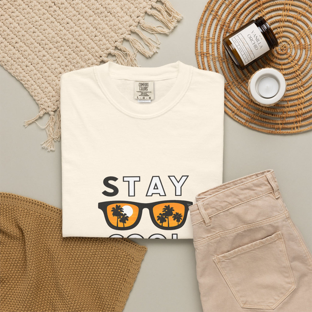 Stay Cool Sunglasses Graphic T-Shirt