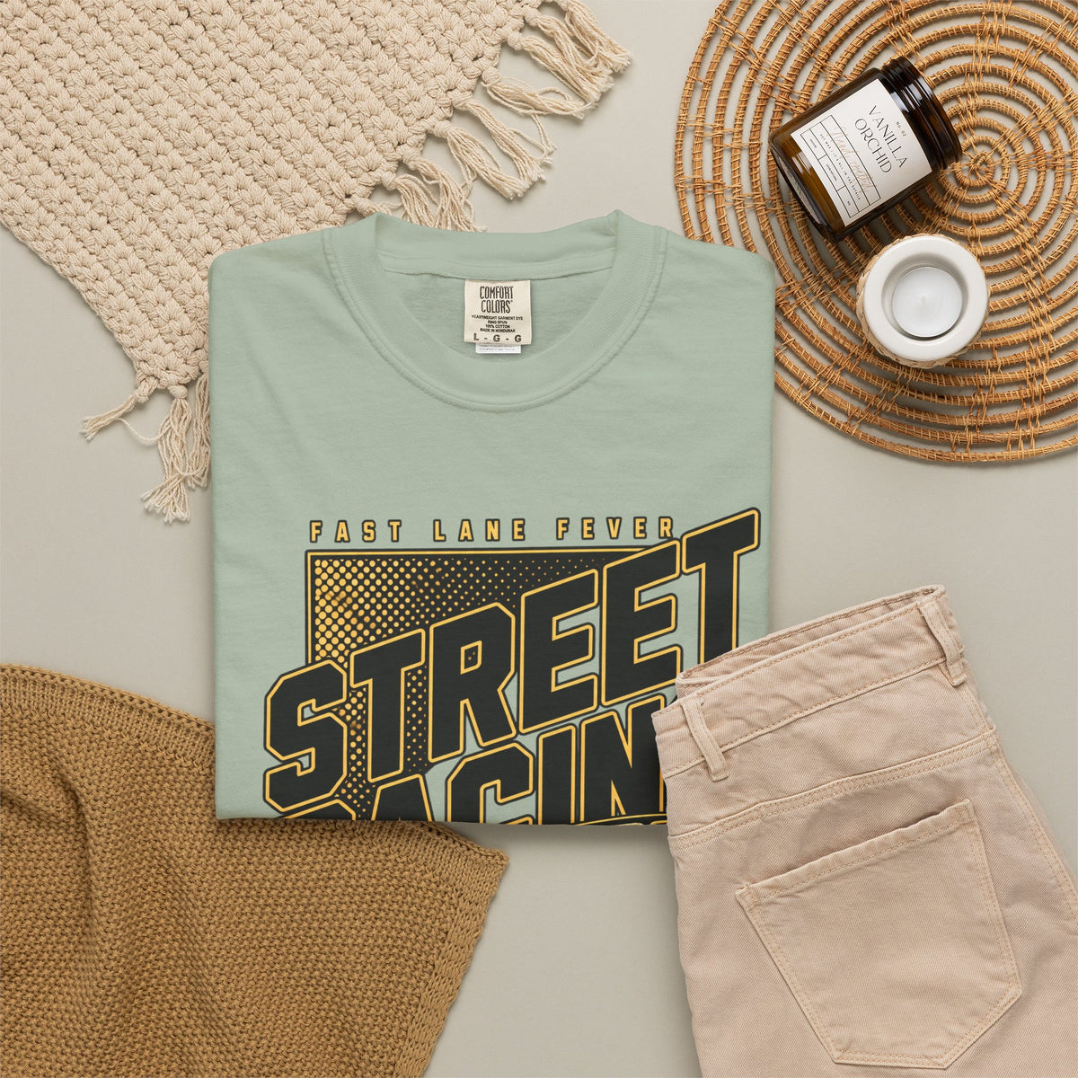 Street Racing Car T-Shirt — Retro Drift Racing Graphic Tee