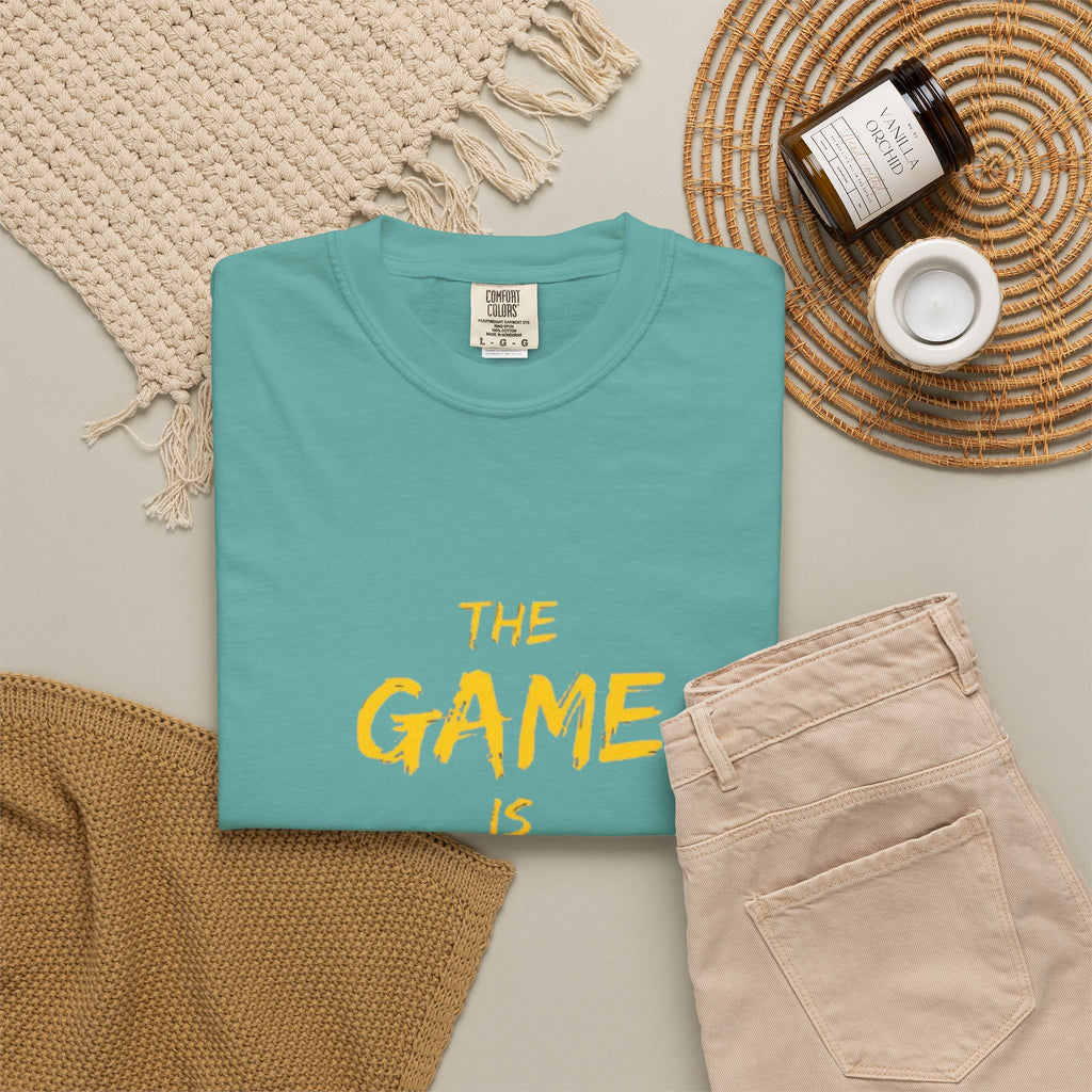 T-Shirt — “The Game Is Not Over” Motivational Graphic Tee