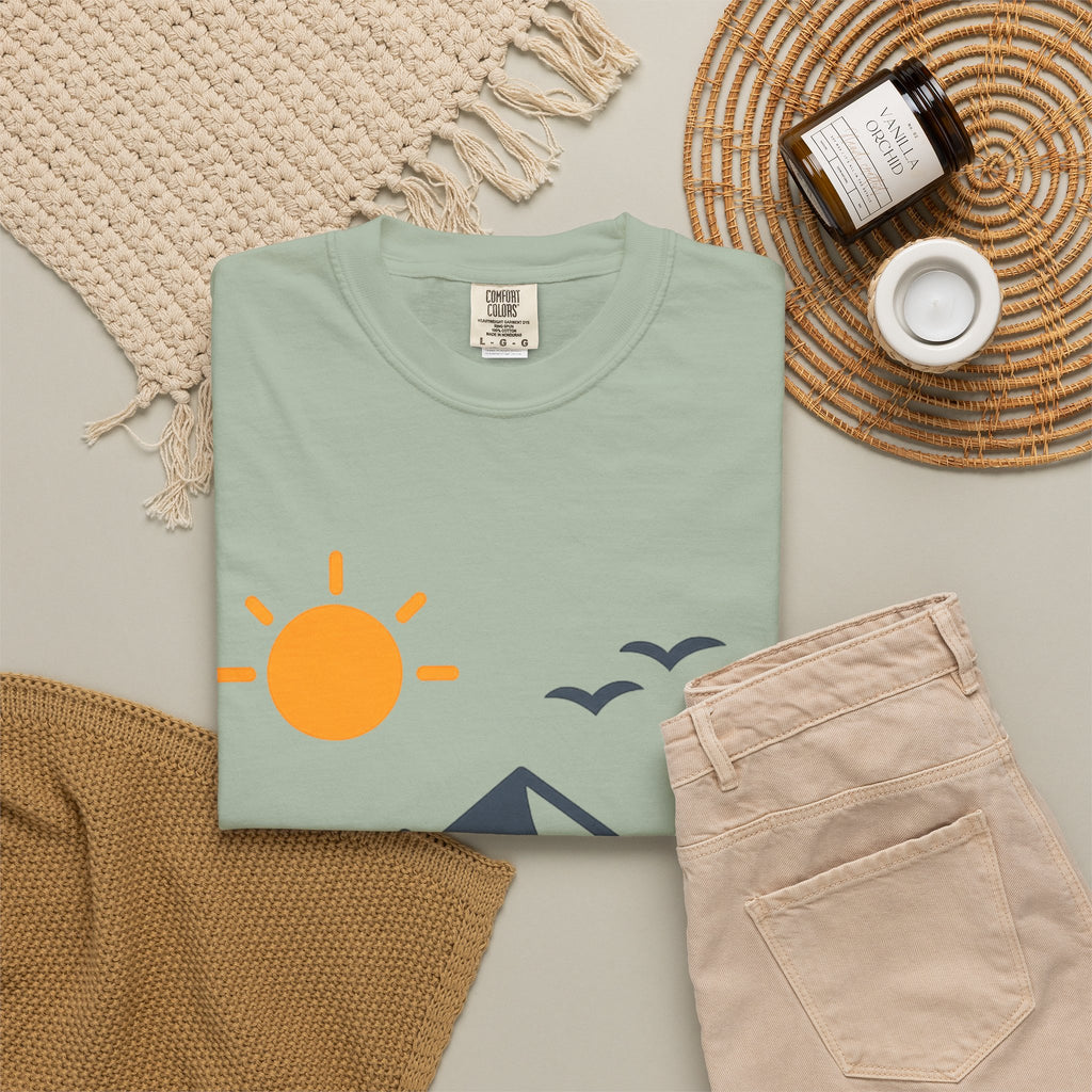 Mountain Sunrise T-Shirt — Scenic Outdoor Graphic Tee
