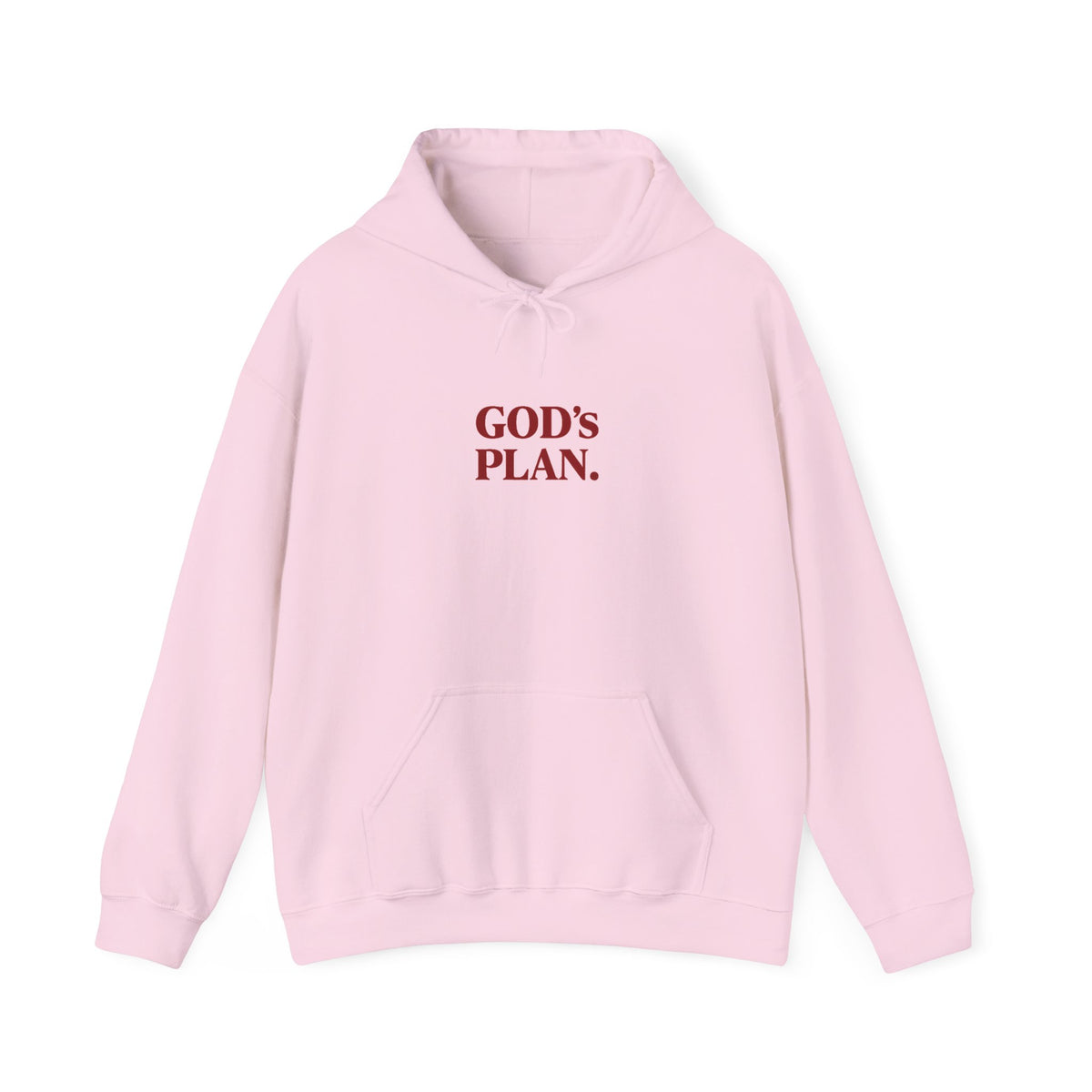 God's Plan Hoodie — Faith-Inspired White Pullover