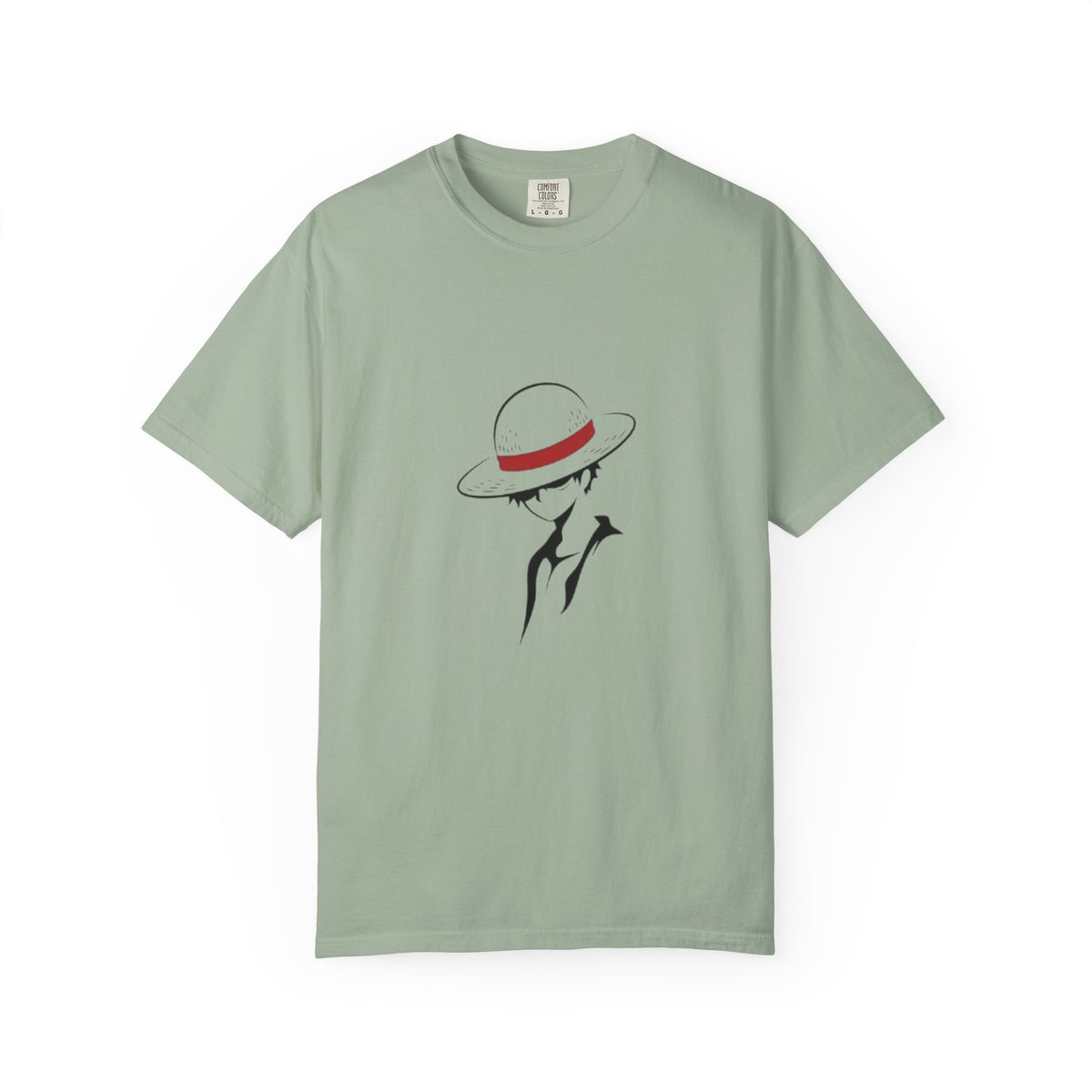 Minimal Straw Hat Silhouette T-Shirt