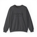 Live In The Moment Crewneck Sweatshirt — Minimal Clock Graphic Embroidered