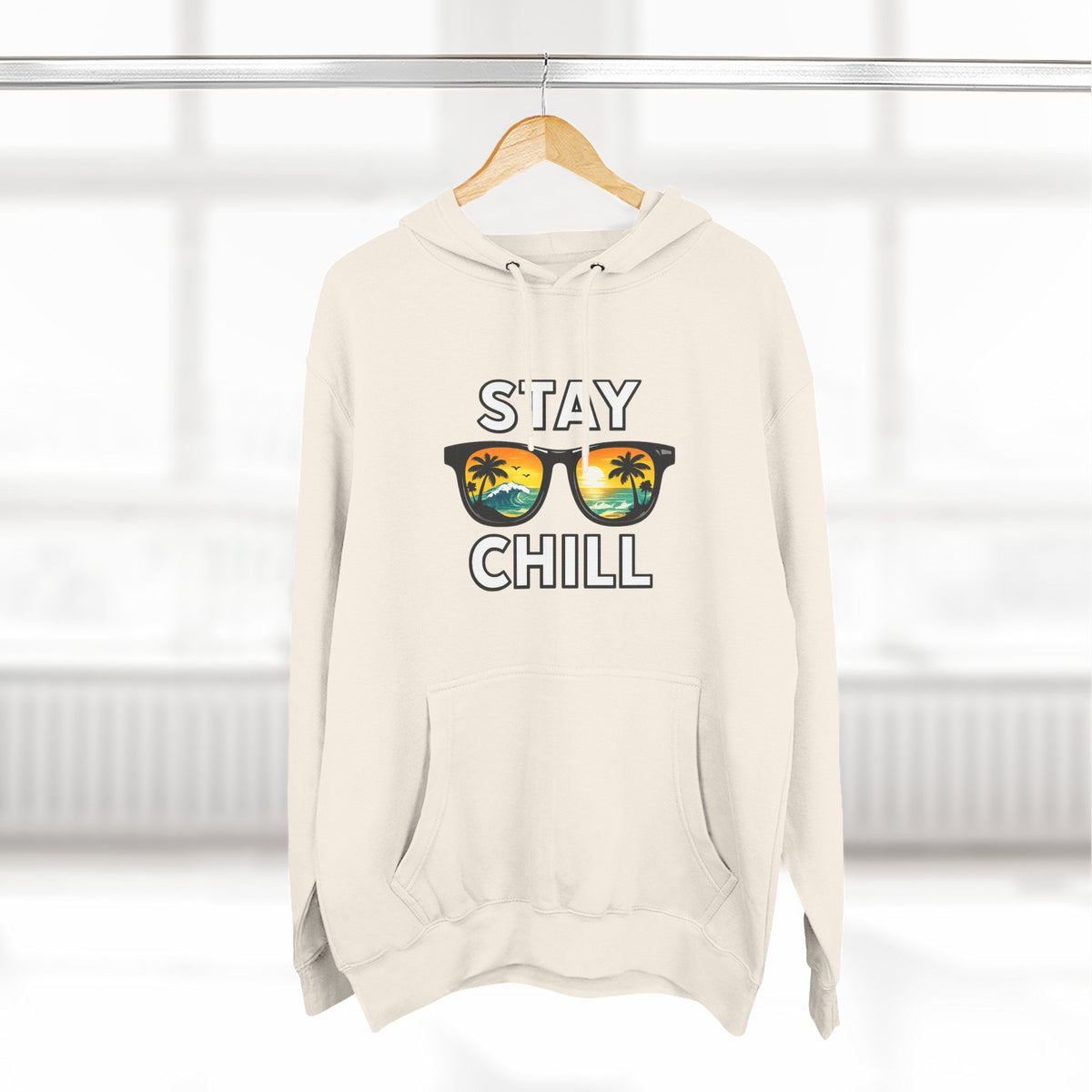 Stay Chill Sunglasses Hoodie — Casual Beach Vibe Pullover