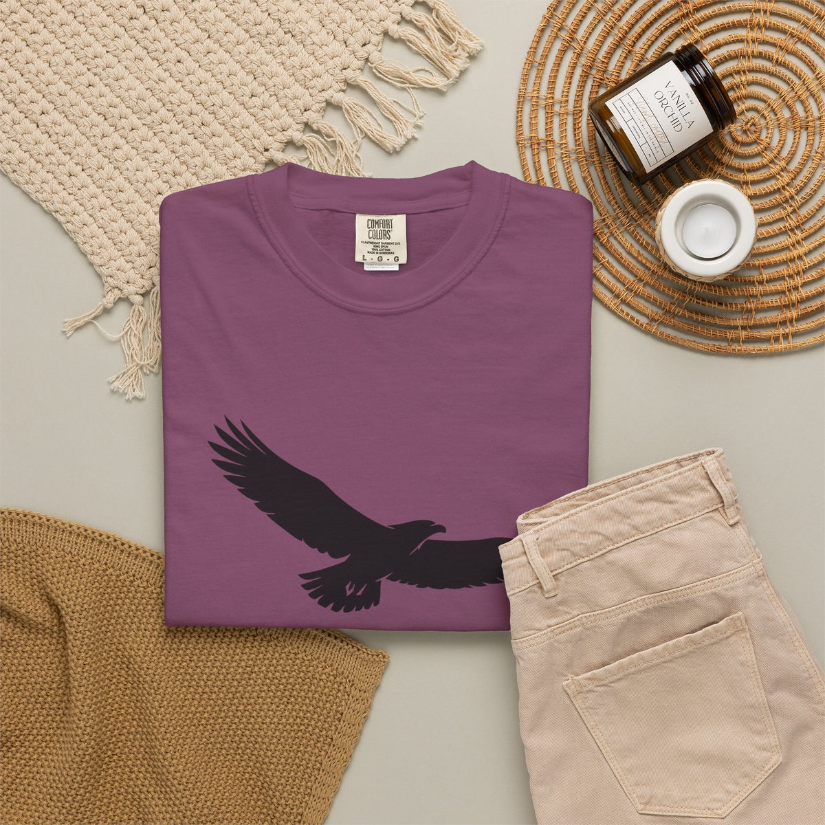 Rise Above Eagle T-Shirt — Inspirational Eagle Graphic Tee
