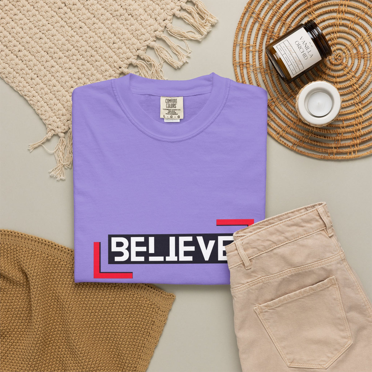 Believe Graphic T-Shirt — Bold Motivational Tee