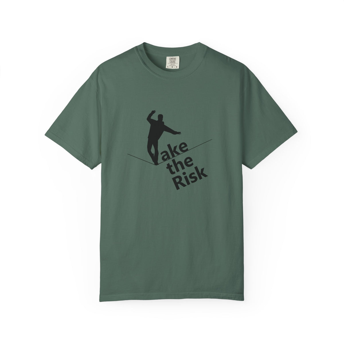 Take the Risk T-Shirt — Tightrope Silhouette Motivational Tee