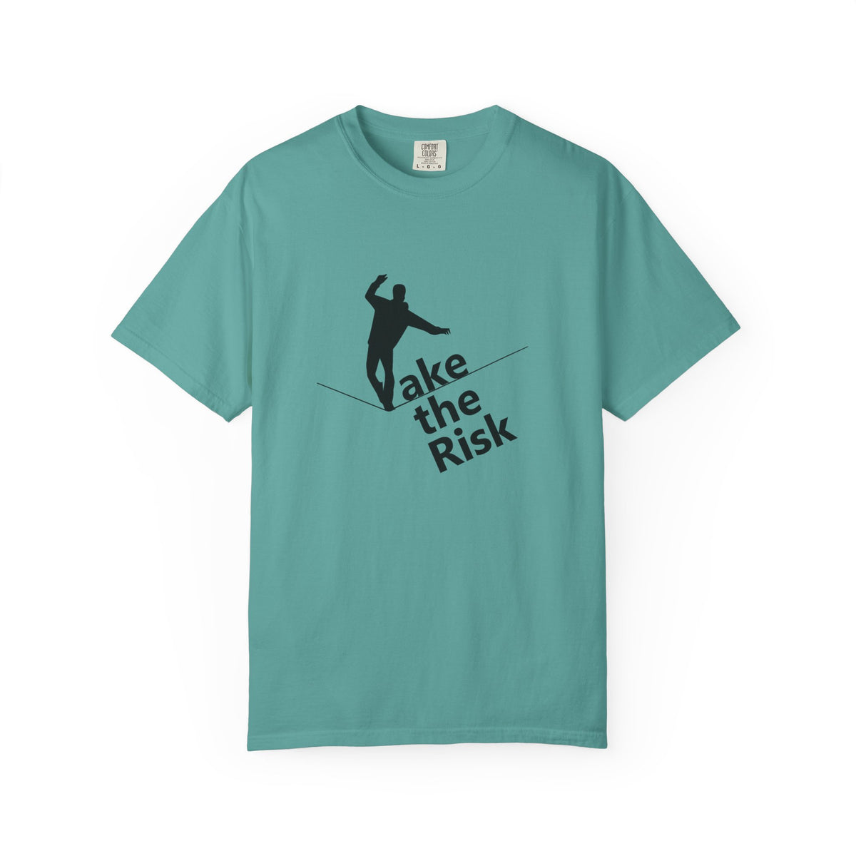 Take the Risk T-Shirt — Tightrope Silhouette Motivational Tee
