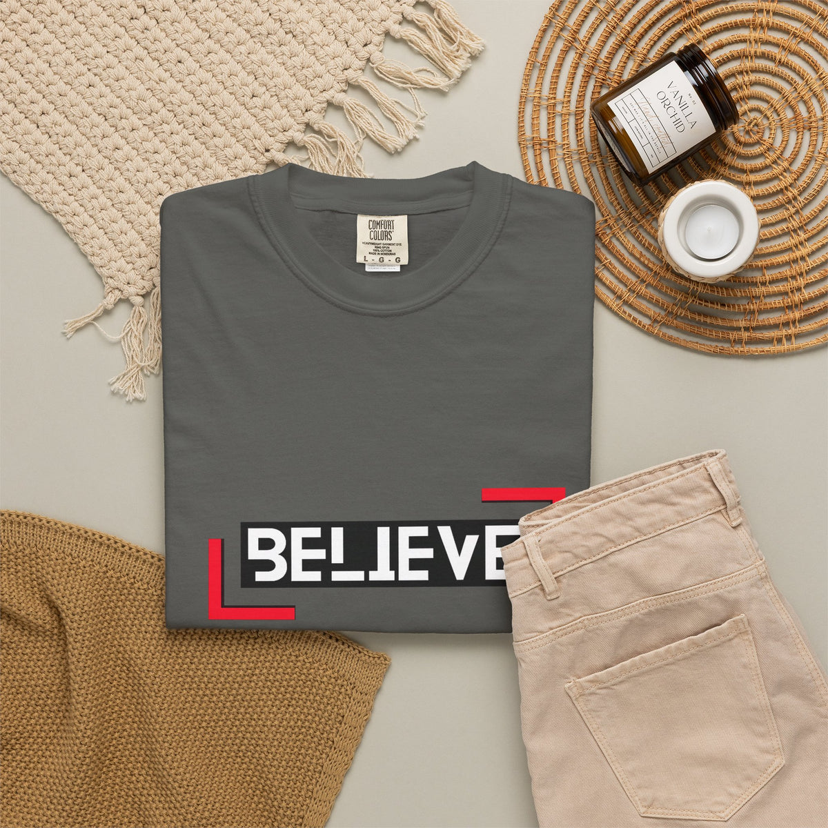 Believe Graphic T-Shirt — Bold Motivational Tee