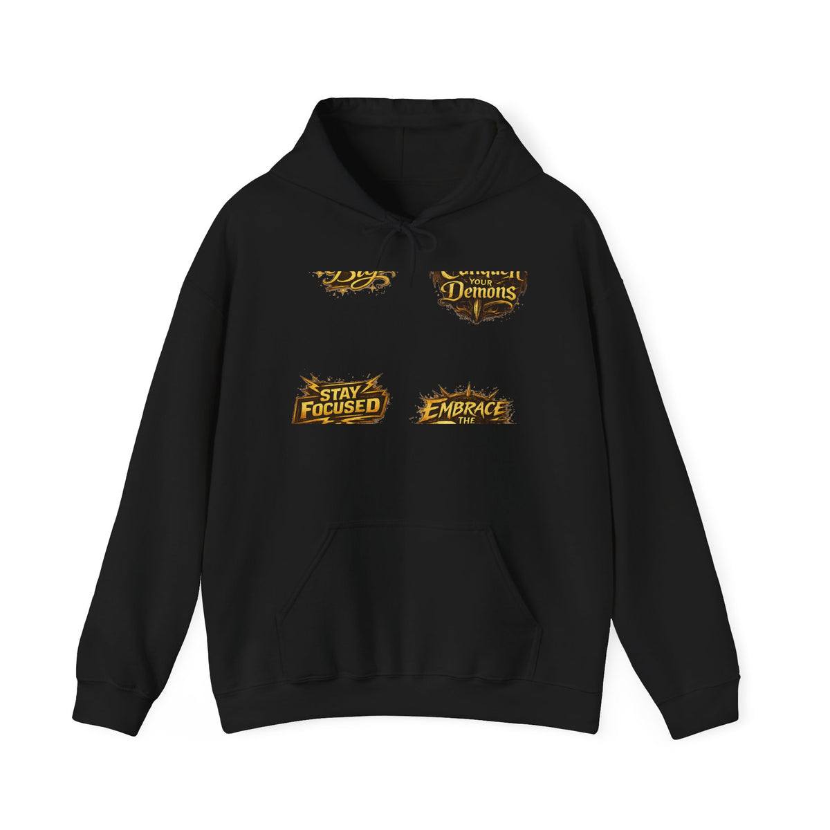 Stay Focused Hoodie — Motivational Graphic Pullover