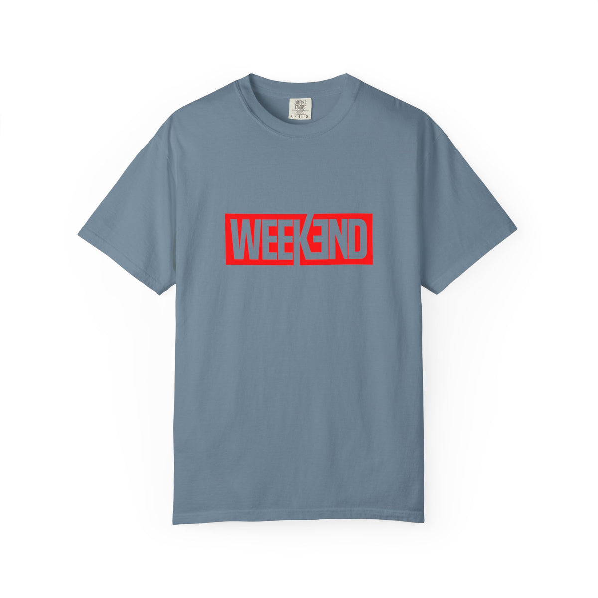 Weekend Box Logo T-Shirt — Retro Red Graphic Tee