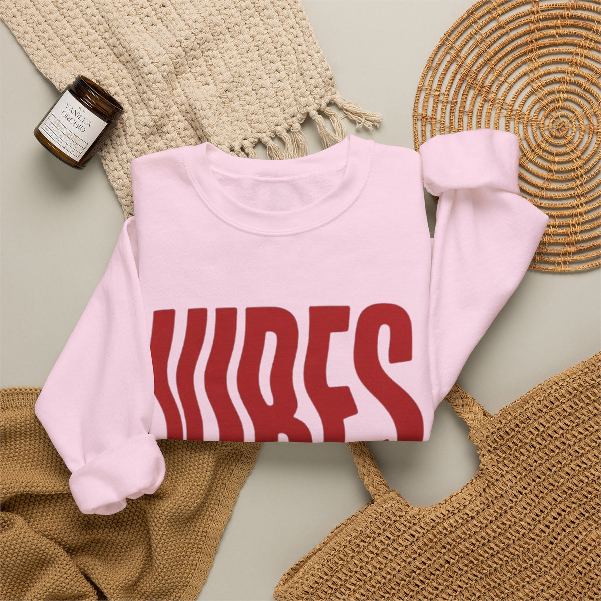 Vibes Distorted Crewneck Sweatshirt