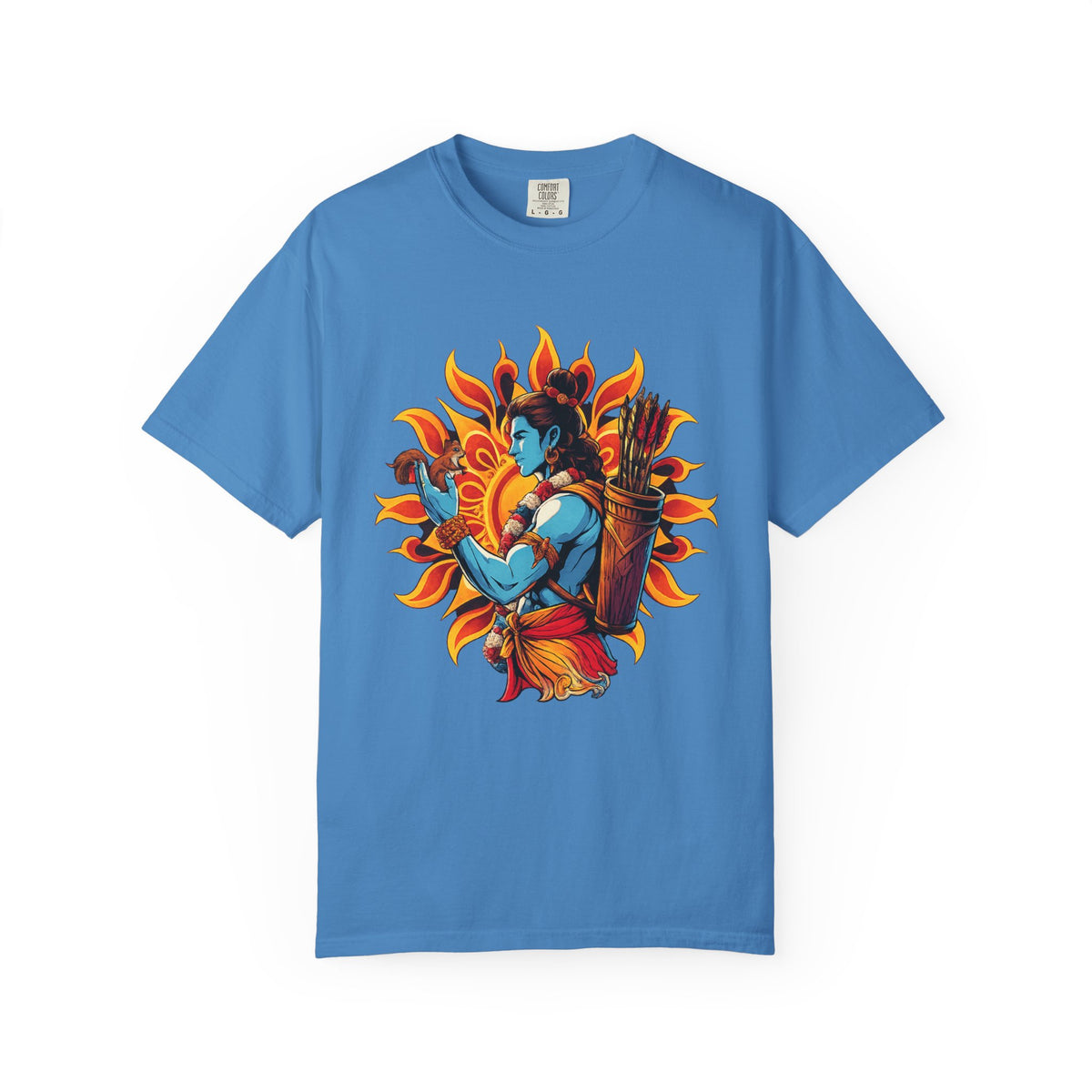 T-Shirt Ram Ji — Mythic Archer Illustration Tee (Sunburst Warrior Graphic)