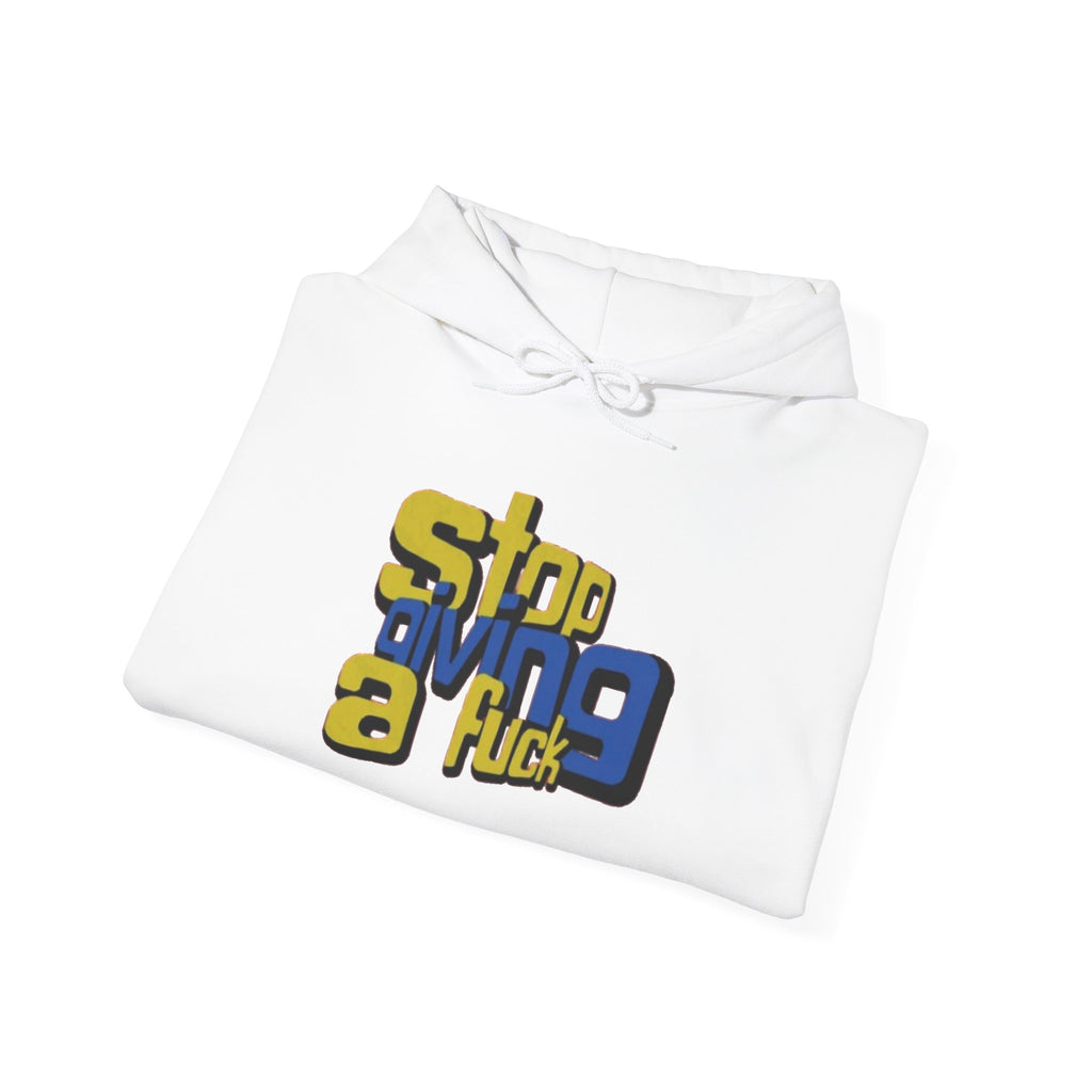 Hoodie — "Stop Giving a F*ck" Bold Retro Graphic Hoodie