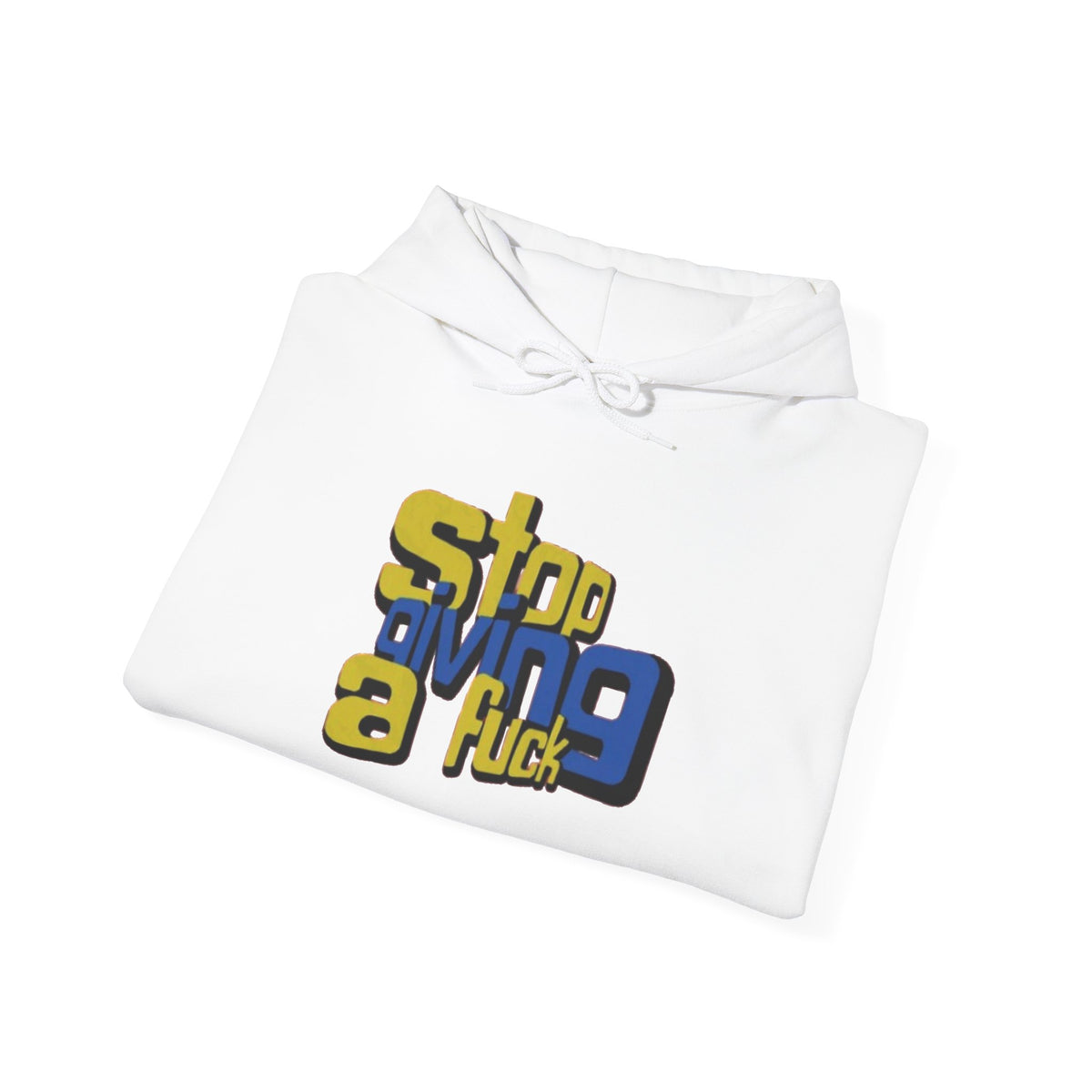 Hoodie — "Stop Giving a F*ck" Bold Retro Graphic Hoodie